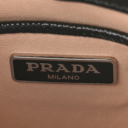Prada Saffiano Vernice Crystal Studded Mini Promenade Tote Black 6 of 9