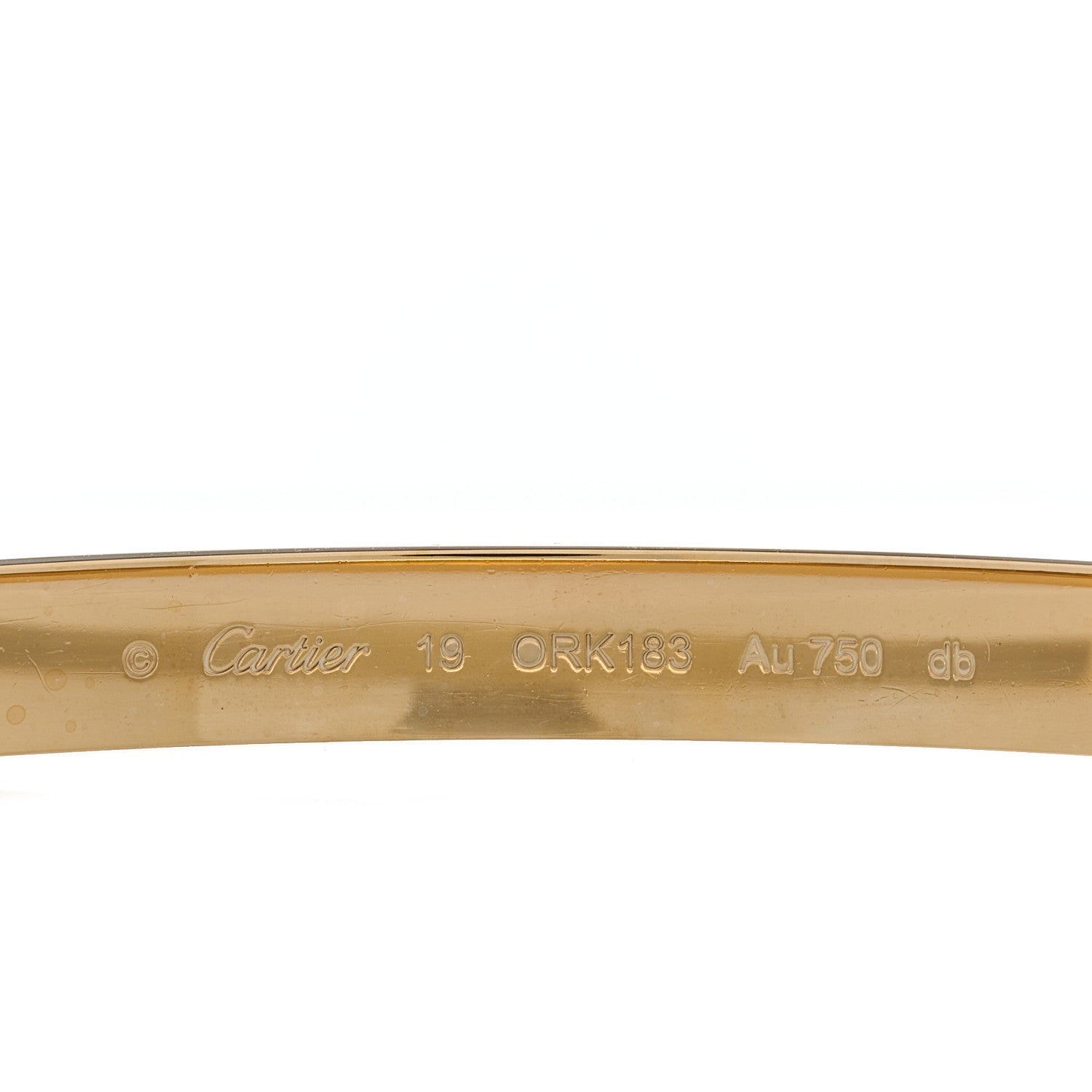 Cartier 18K Yellow Gold LOVE Bracelet 19 3 of 7