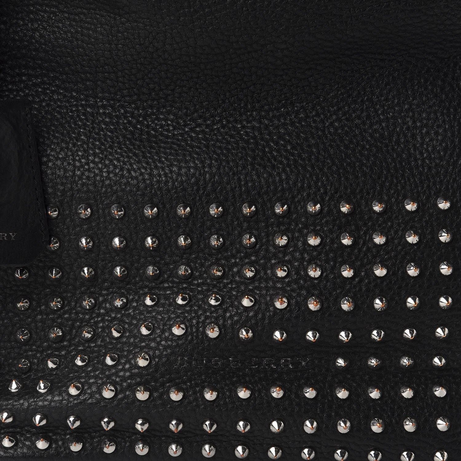 Burberry Calfskin Studded Medium Susanna Hobo Black 13 of 13