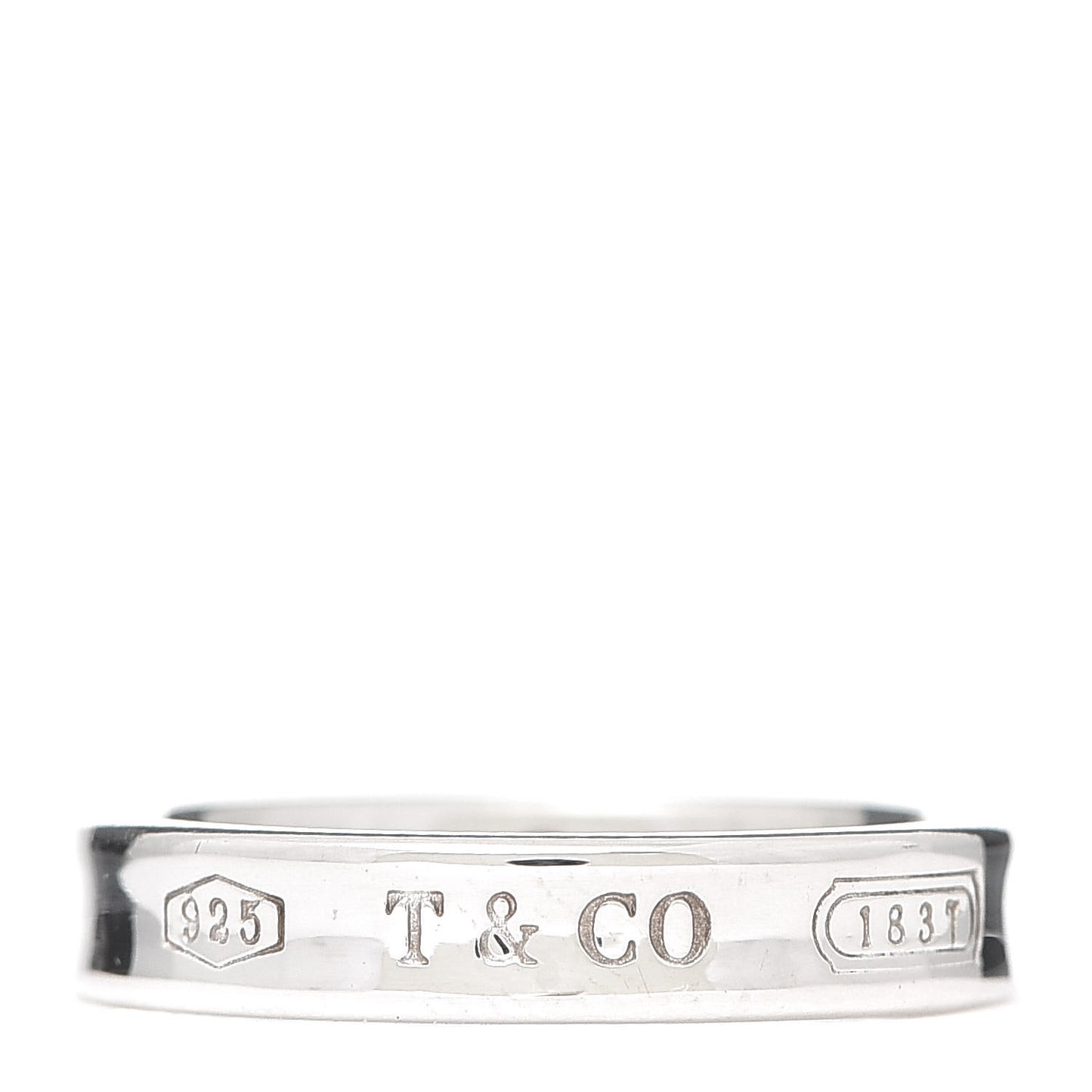 Sterling Silver Narrow 1837 Band Ring 51 5.75
