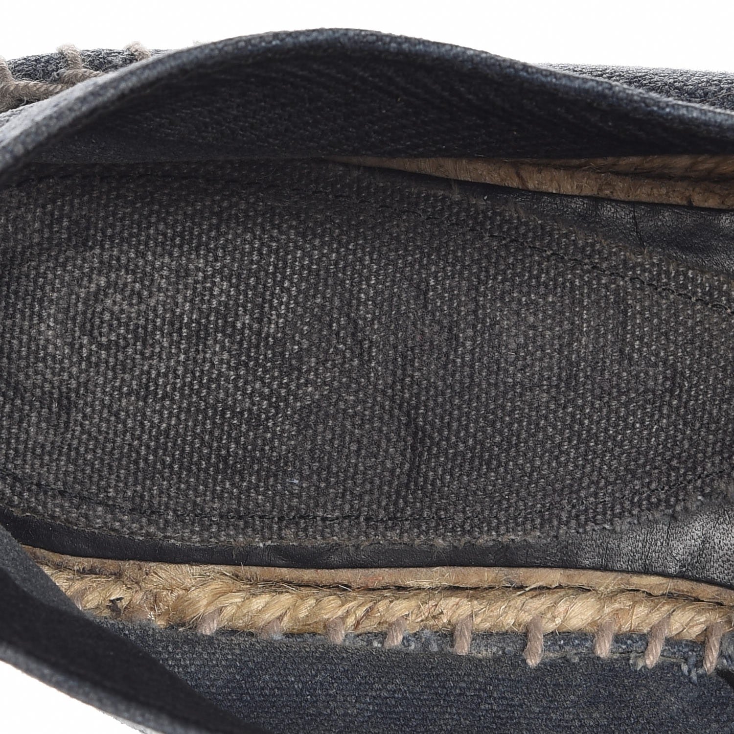 Chanel Linen CC Espadrilles 37 Blue 10 of 10