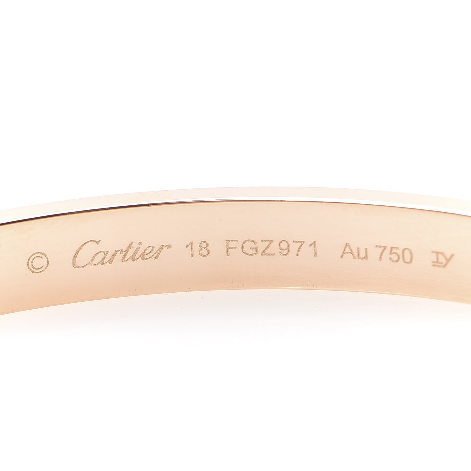 Cartier 18K Pink Gold LOVE Bracelet 18 6 of 7