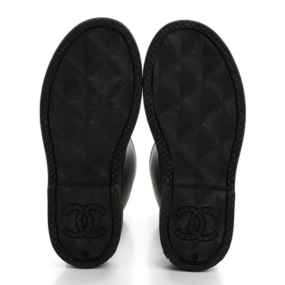 Chanel Caoutchouk CC High Boots 38 Black 5 of 8