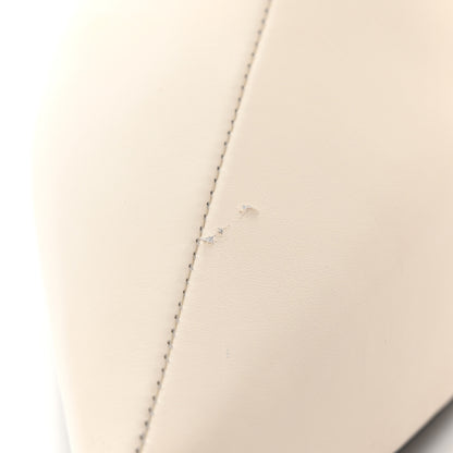 Givenchy Calfskin G Lock 80 Wedge Knee High Boots 38 Ivory 9 of 17