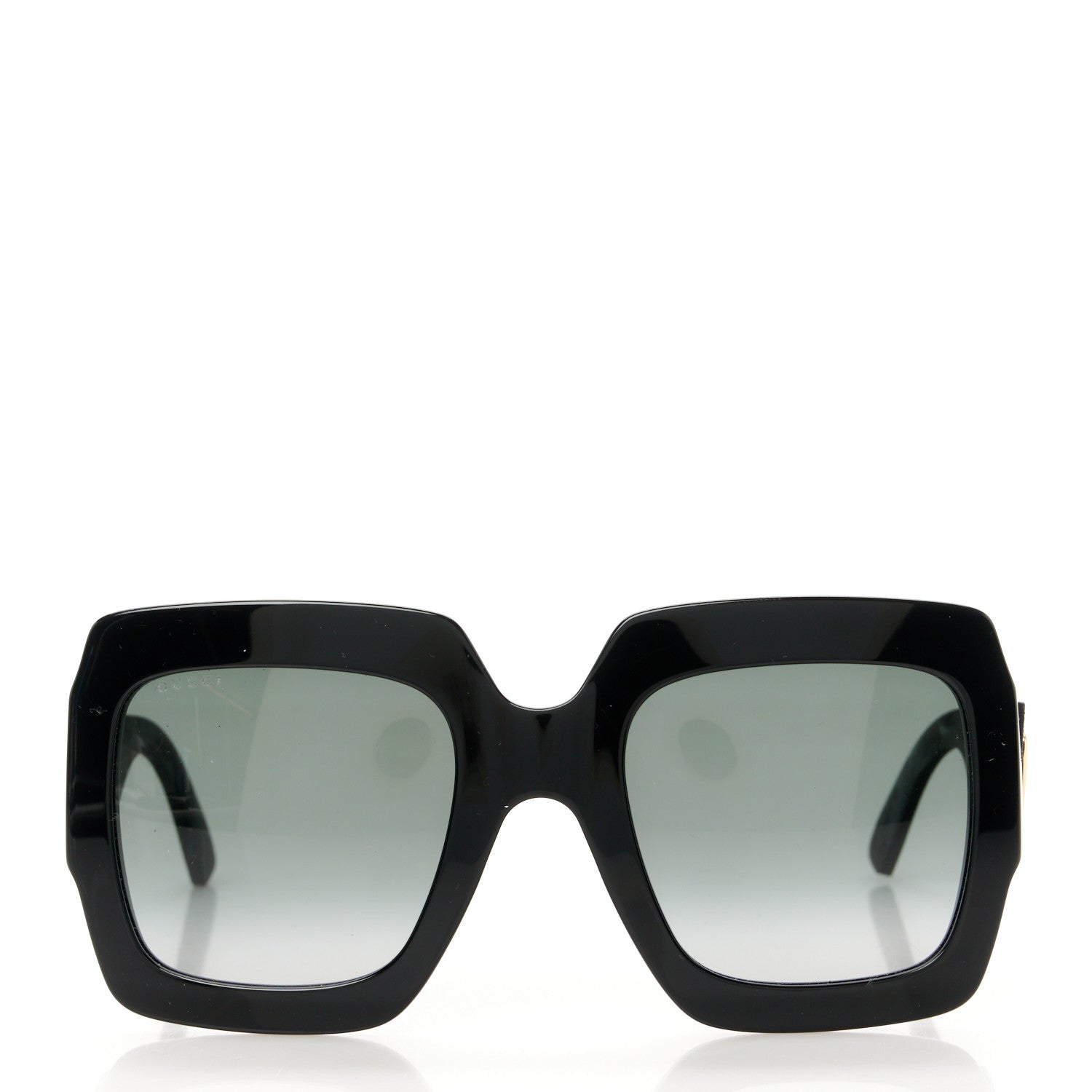 Gucci Square Frame Glitter GG0102S Sunglasses Black 2 of 8