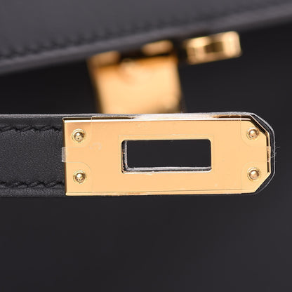 Hermes Sombrero Kelly Sellier 25 Black 20 of 33