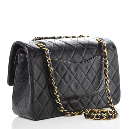 Chanel Lambskin Quilted Medium Double Flap Black 3 of 15