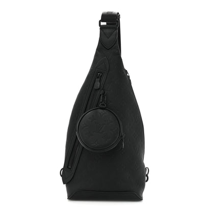 Louis Vuitton Calfskin Shadow Monogram Duo Slingbag Black 1 of 10
