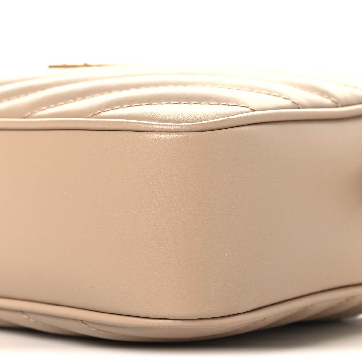 Saint Laurent Calfskin Matelasse Monogram Lou Camera Bag Dark Beige 9 of 9