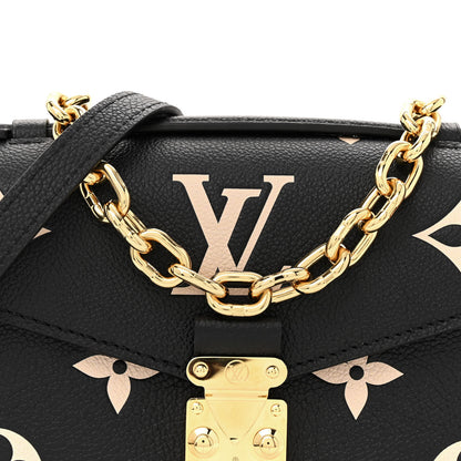 Louis Vuitton Empreinte Monogram Giant Pochette Metis East West Black Beige 8 of 11