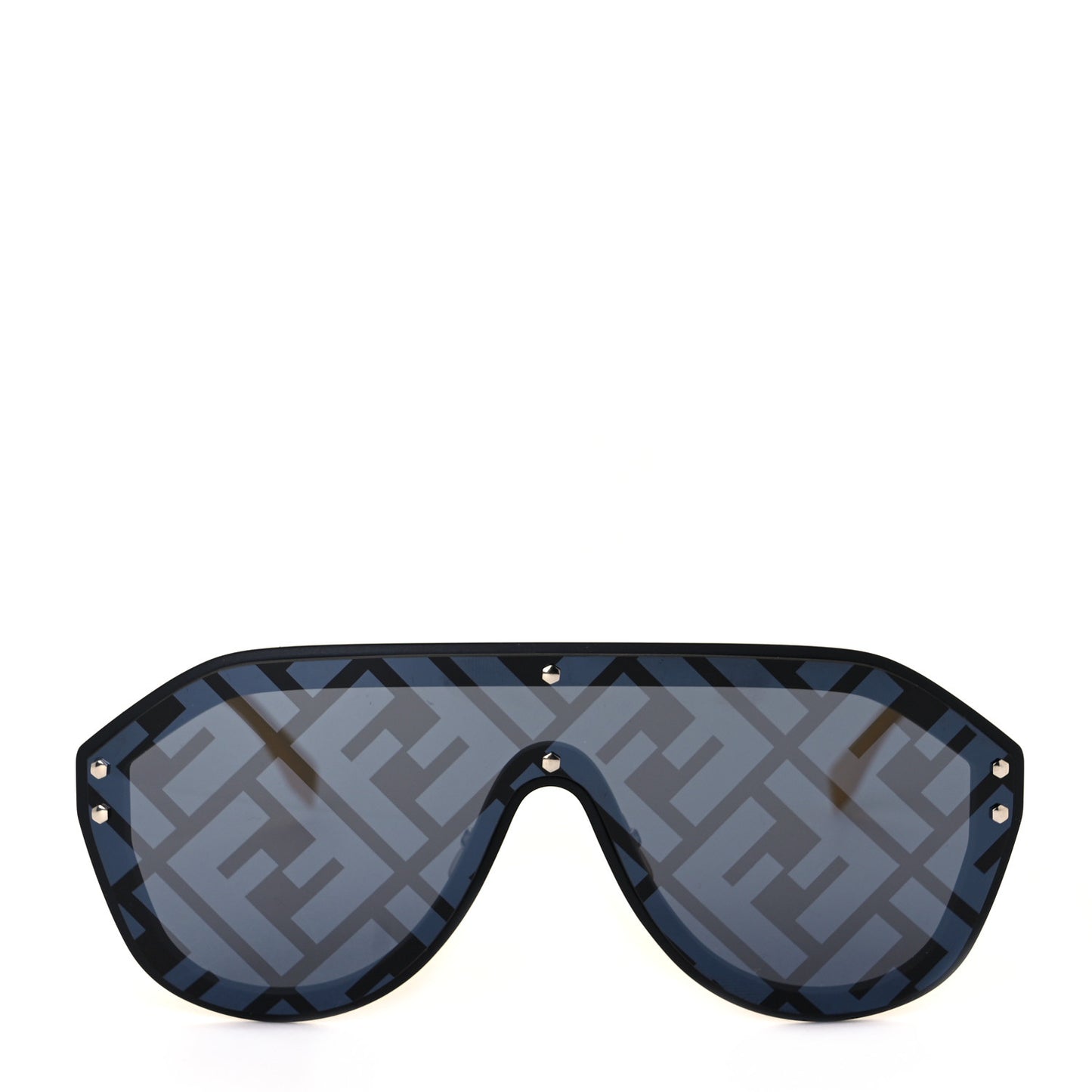 Rubber FF Fabulous Shield Sunglasses FF M0039/G/S Black Yellow