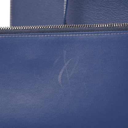 Saint Laurent Grained Calfskin Topstitch Baby Sac De Jour Denim 13 of 15