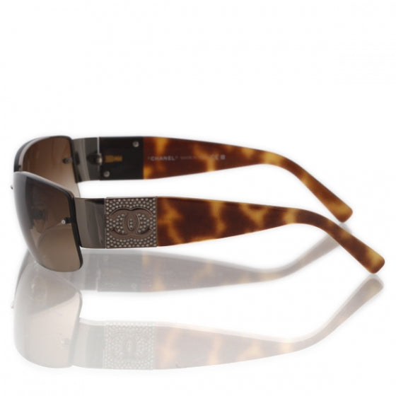Tortoise Crystal CC Sunglasses 4117-B