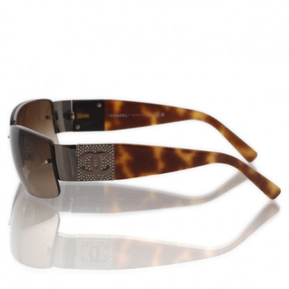 Chanel Tortoise Crystal CC Sunglasses 4117-B 2 of 9