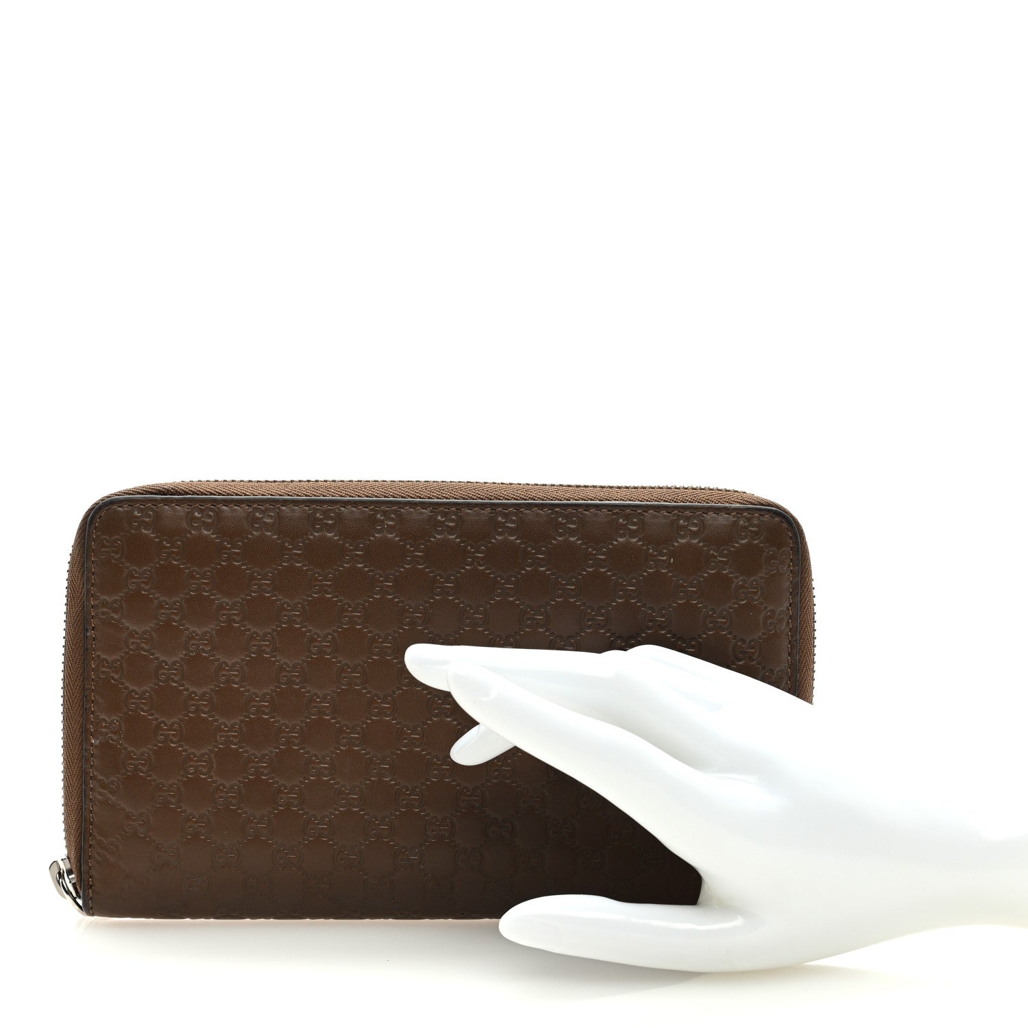 Gucci Shine Microguccissima Zip Around Organizer Wallet Acero 2 of 7