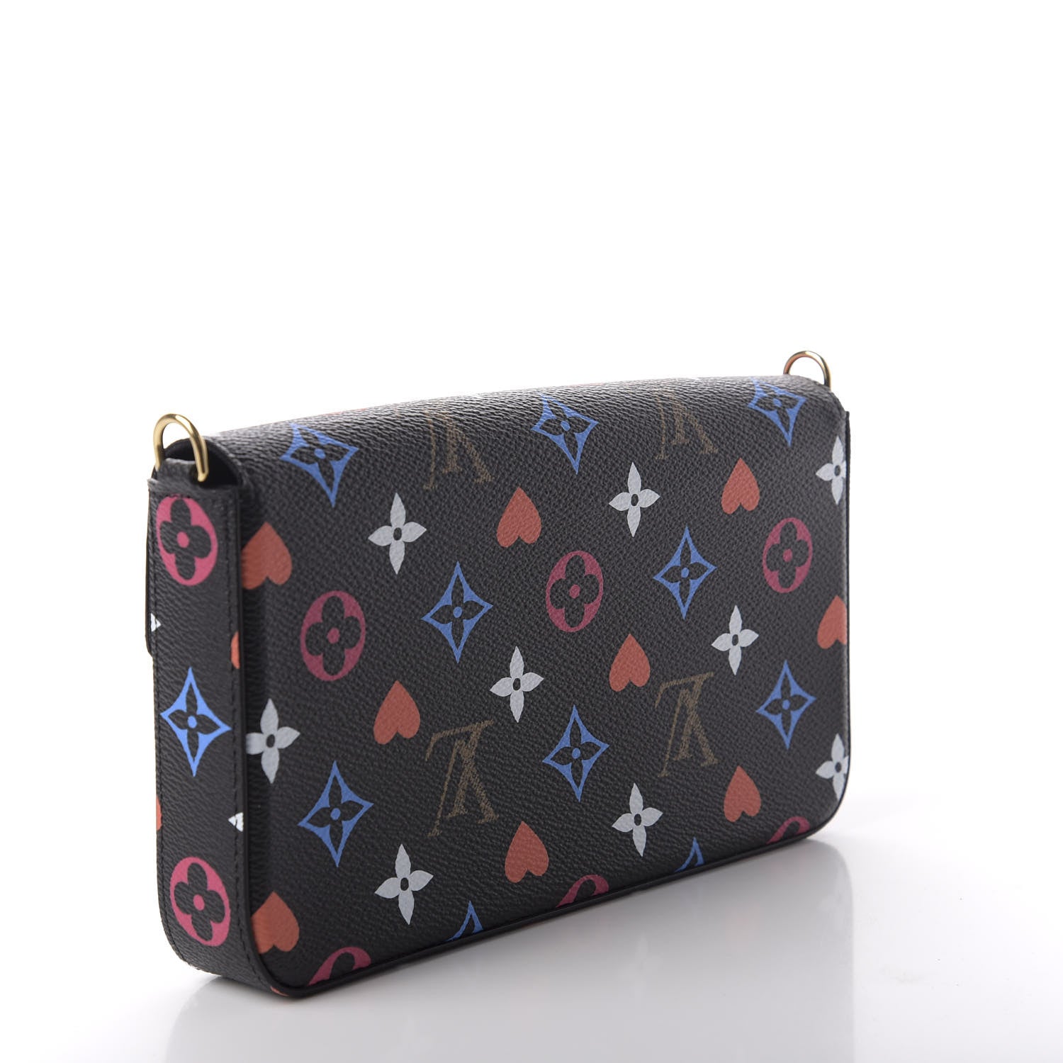 Louis Vuitton Game On Felicie Chain Wallet Black 3 of 7