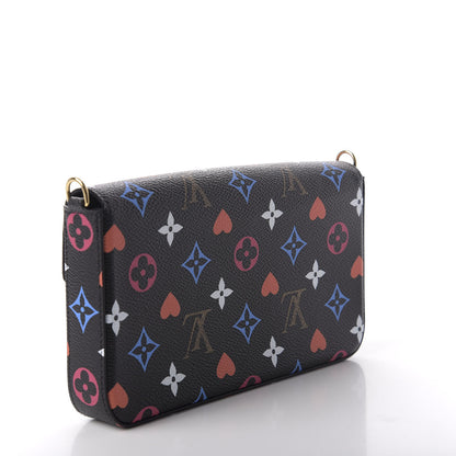 Louis Vuitton Game On Felicie Chain Wallet Black 3 of 7
