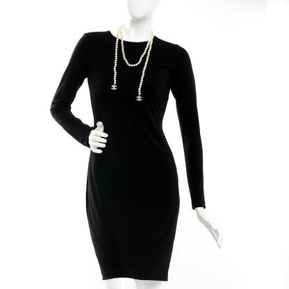 Chanel Pearl CC Long Necklace Gold 2 of 7