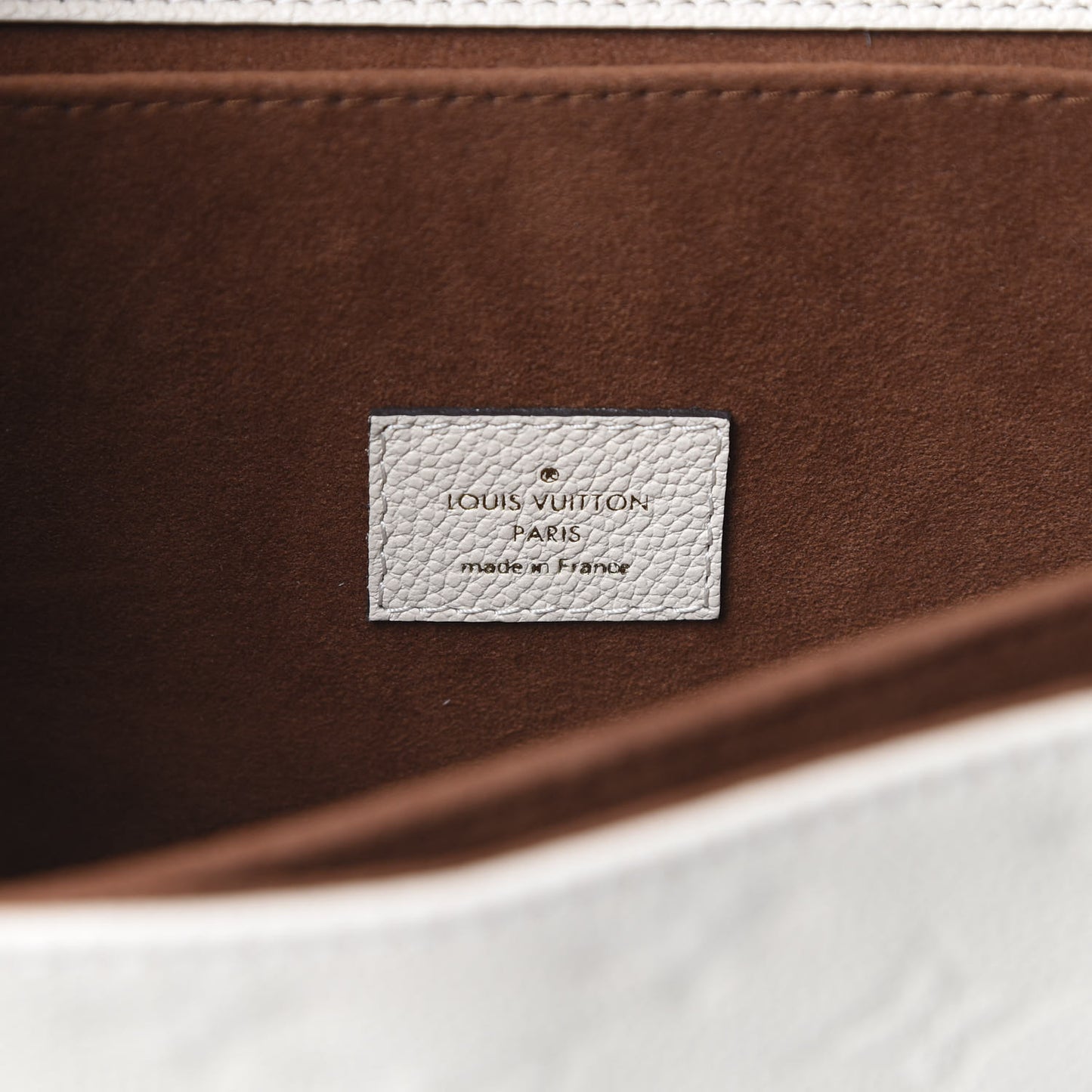 Empreinte Braided Pochette Metis Creme Beige Caramel