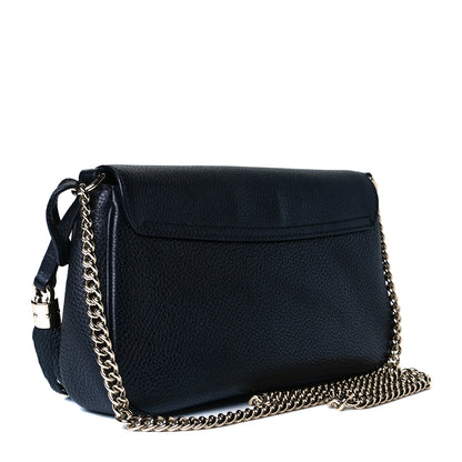 Gucci Pebbled Calfskin Medium Soho Flap Crossbody Black 3 of 7