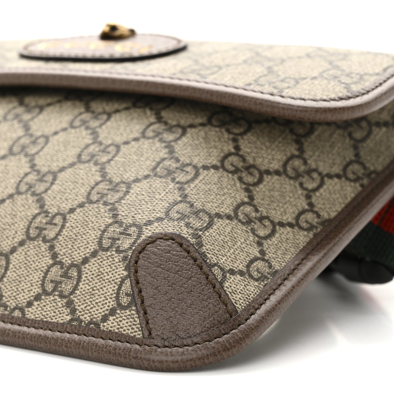 Gucci GG Supreme Monogram Neo Vintage Web Belt Bag Brown 10 of 10