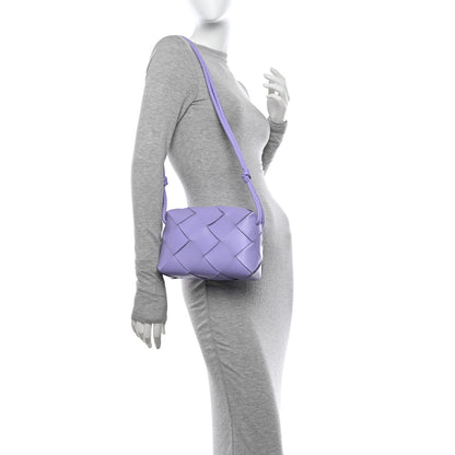Bottega Veneta Lambskin Maxi Intreccio Small Cassette Camera Bag Wisteria 2 of 9