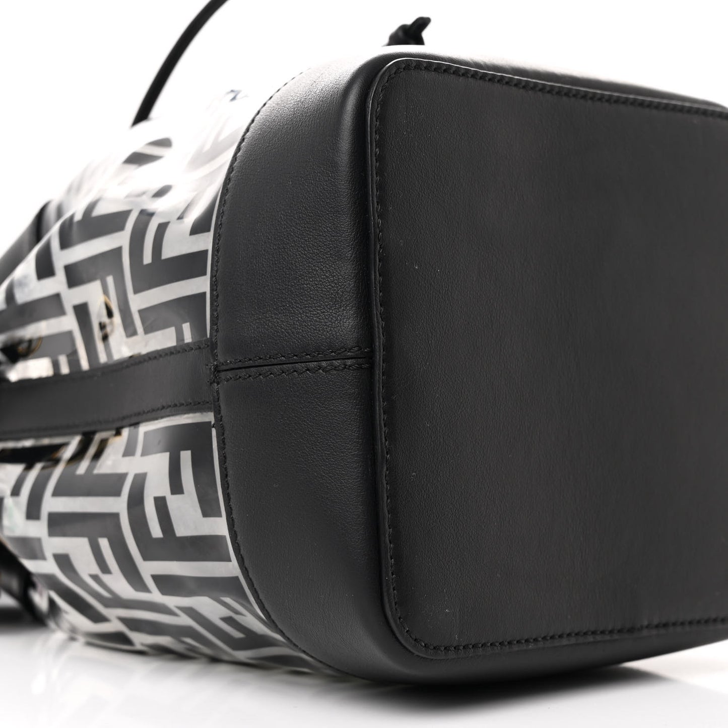 TPU FF Vitello Grace F is Fendi Grande Mon Tresor Bucket Bag Black
