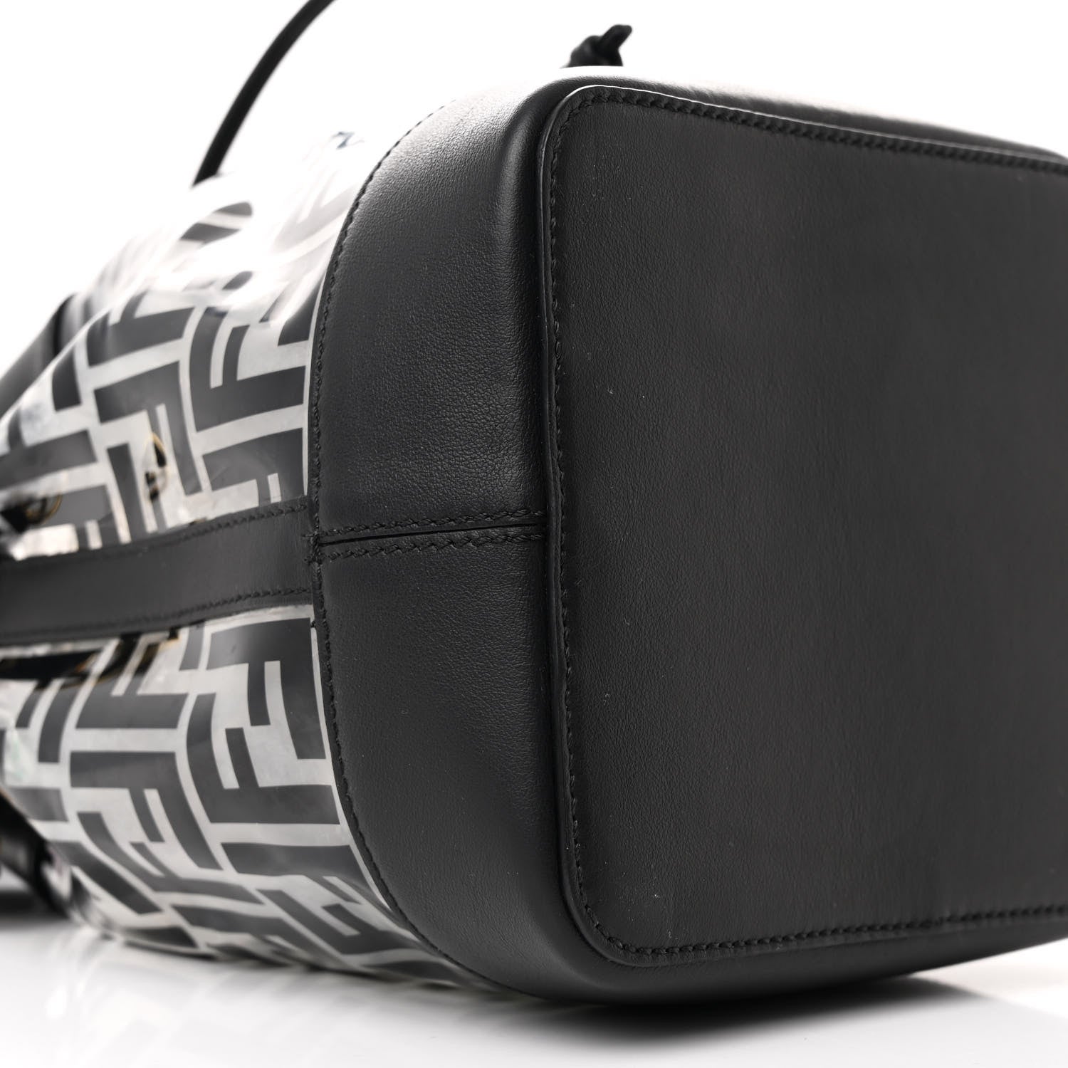 Fendi TPU FF Vitello Grace F is Fendi Grande Mon Tresor Bucket Bag Black 9 of 11