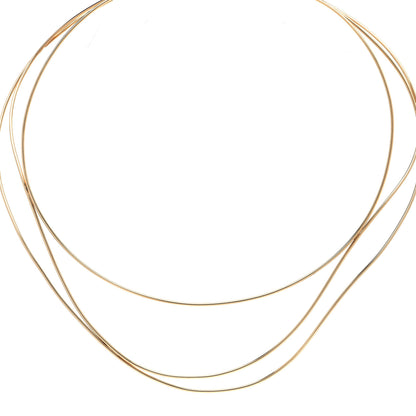 Tiffany 18K Yellow Gold Elsa Peretti Wave Necklace 1 of 4