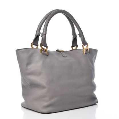 Chloe Calfskin Large New Marcie Tote Cashmere Grey 3 of 10