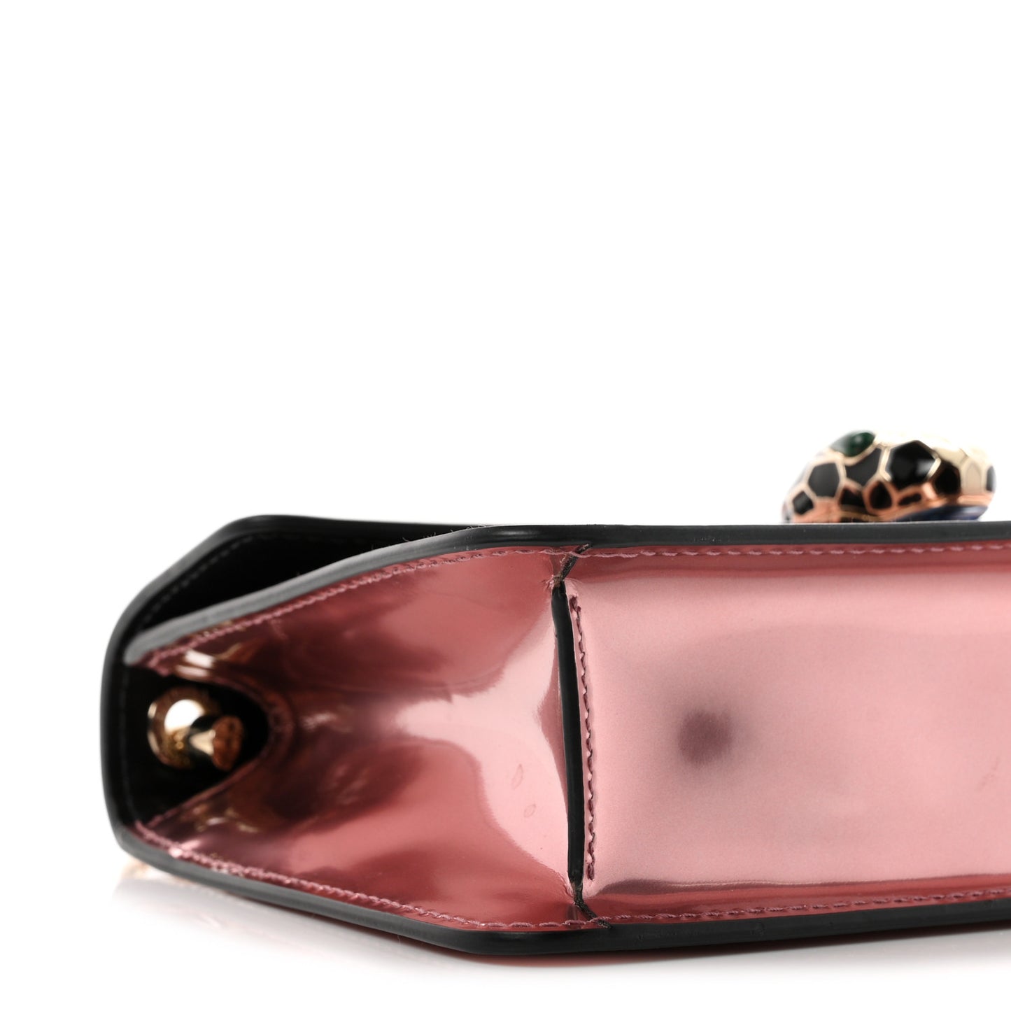 Metallic Calfskin Serpenti Forever Crossbody Bag Rose Quartz