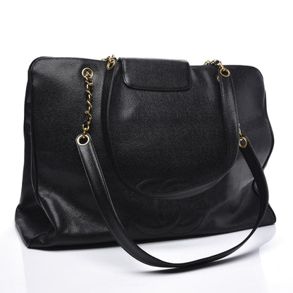Chanel Caviar XL Weekender Bag Black 2 of 10