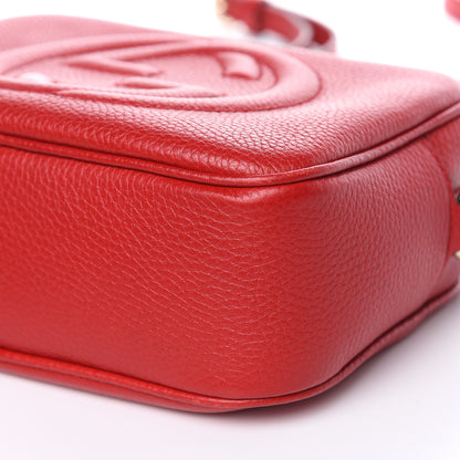 Gucci Pebbled Calfskin Small Soho Disco Bag Tabasco Red 9 of 15