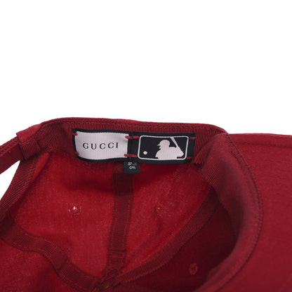 Gucci X MLB Cotton NY Yankees Baseball Hat 57-61 Red 7 of 8
