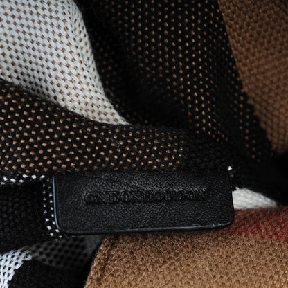 Burberry Calfskin Canvas Mega Check Small Maidstone Black 8 of 8
