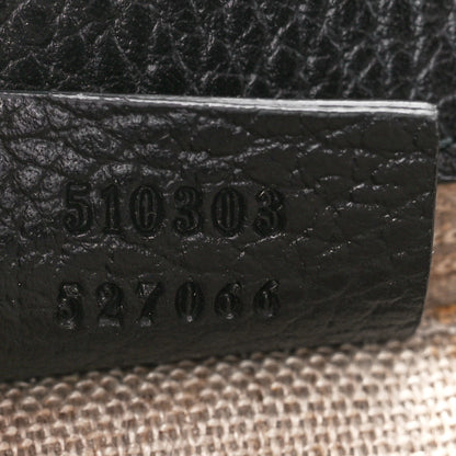 Gucci Dollar Calfskin Interlocking G Chain Wallet Black 7 of 13