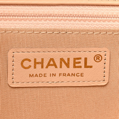 Chanel Crumpled Calfskin Quilted Large Chain All Over Flap Bag Beige 6 of 11