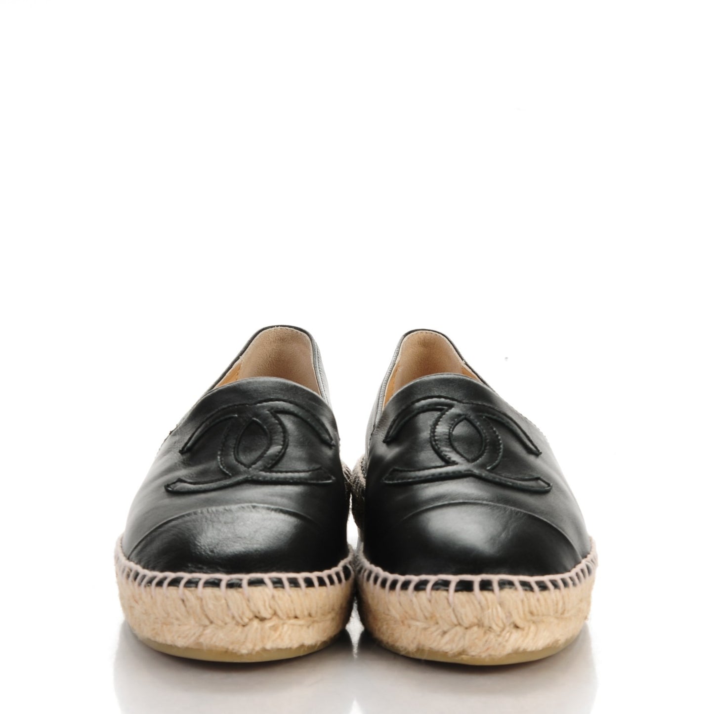 Lambskin CC Espadrilles 37 Black