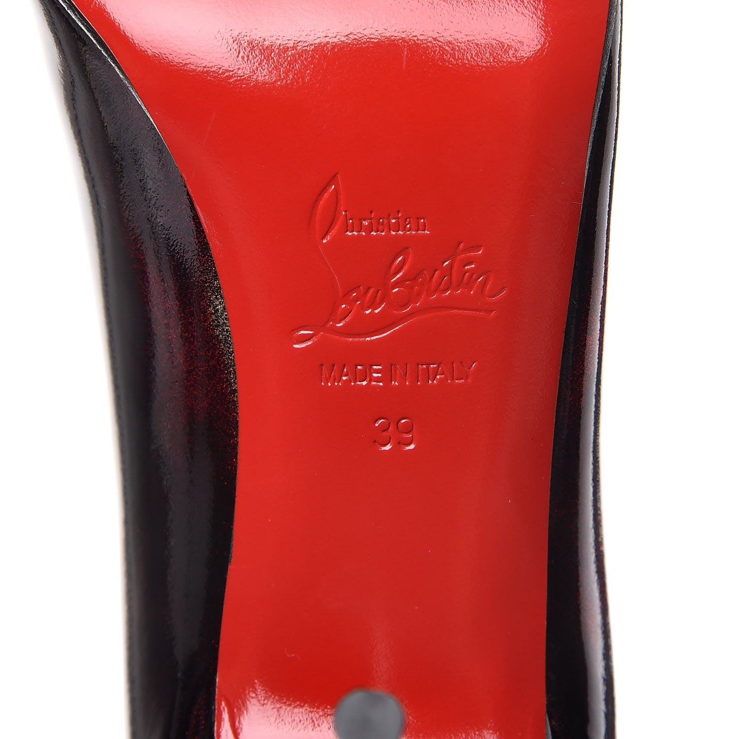 Christian Louboutin Patent Yoyospina 100 Pumps 39 Tartaruga 6 of 7