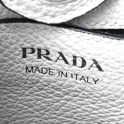 Prada Vitello Daino Soft Mini Hobo Messenger Bag White 6 of 11