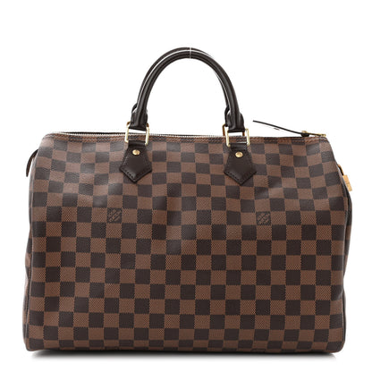 Louis Vuitton Damier Ebene Speedy 35 1 of 10