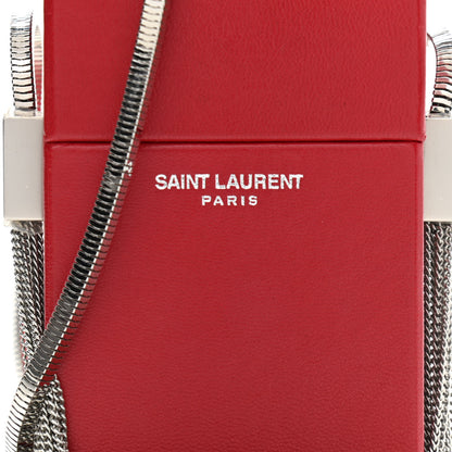 Saint Laurent Lambskin Smoking Box Crossbody Rouge Eros 8 of 11
