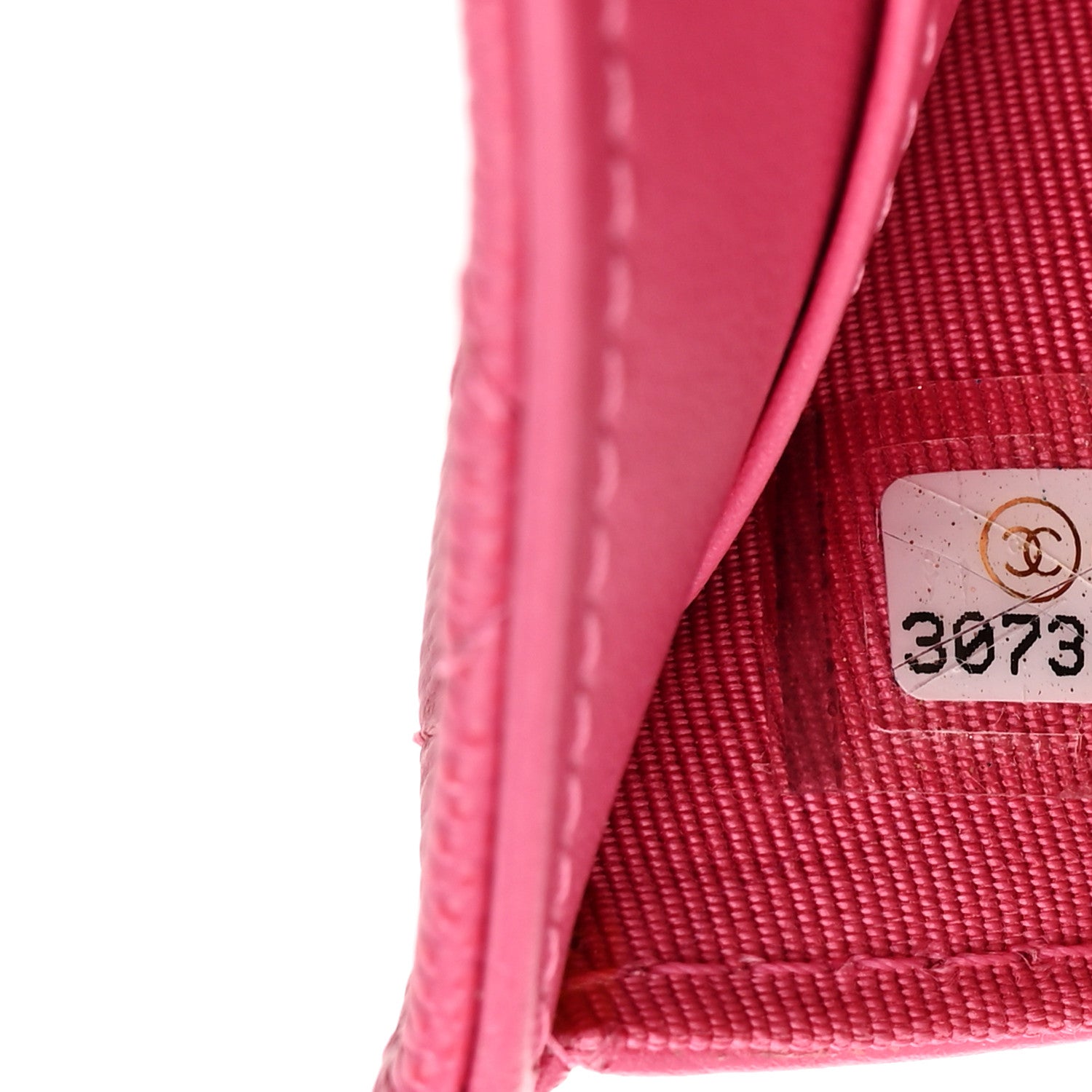 Chanel Caviar Quilted Tri-Fold Flap Wallet Pink 8 of 8
