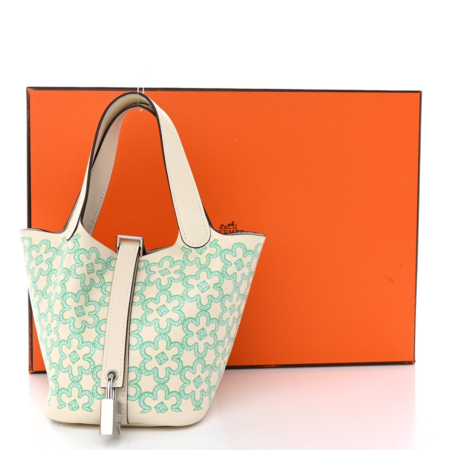 Hermes Swift Micro Lucky Daisy Picotin Lock Nata Vert 11 of 11