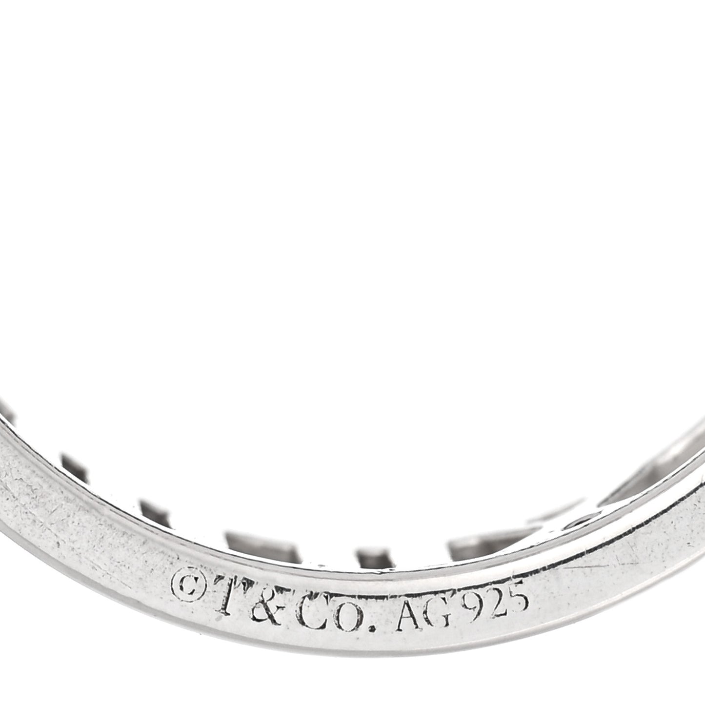 Sterling Silver Wide Atlas Open Ring 60 9.25