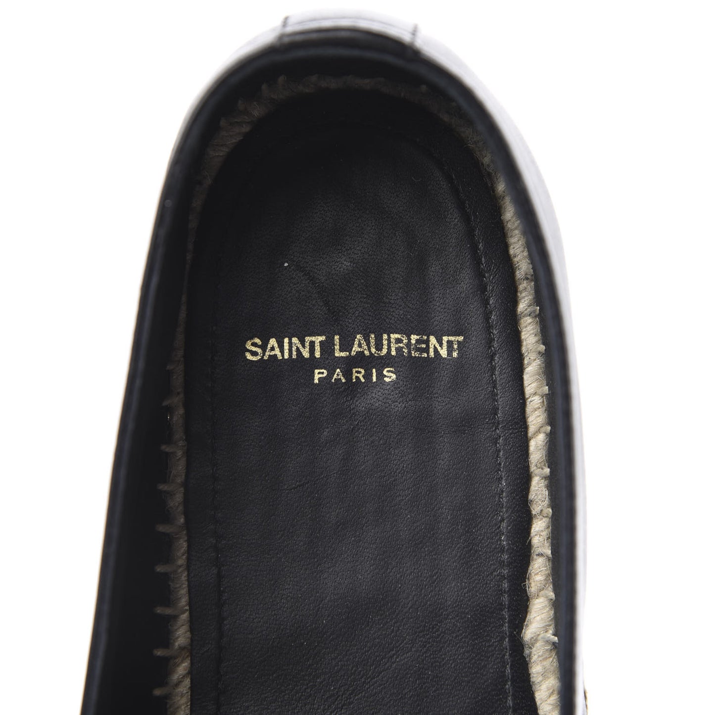 Lambskin Monogram Espadrilles 40 Black