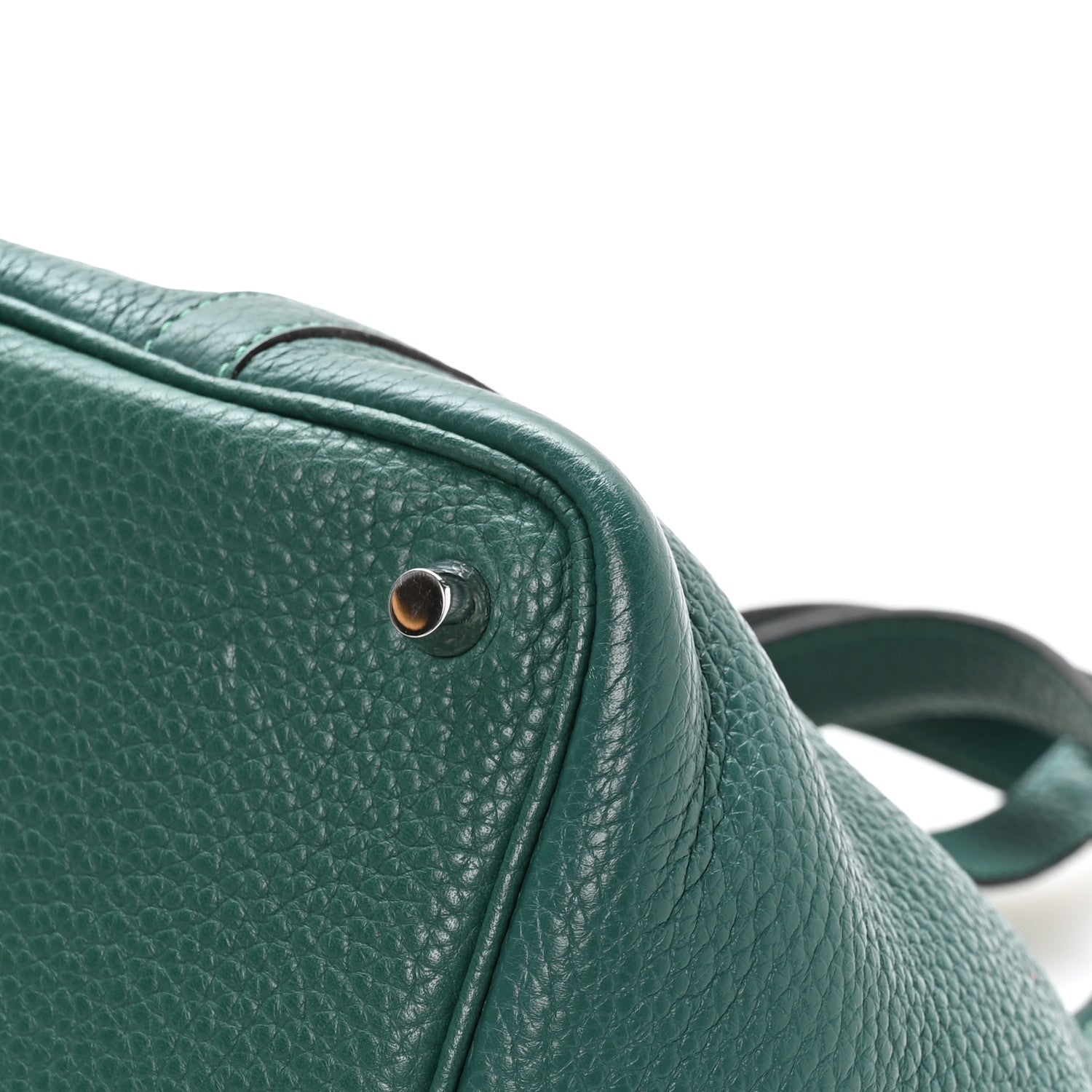 Hermes Taurillon Clemence Picotin Lock 18 PM Malachite 10 of 12