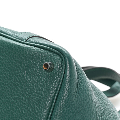Hermes Taurillon Clemence Picotin Lock 18 PM Malachite 10 of 12