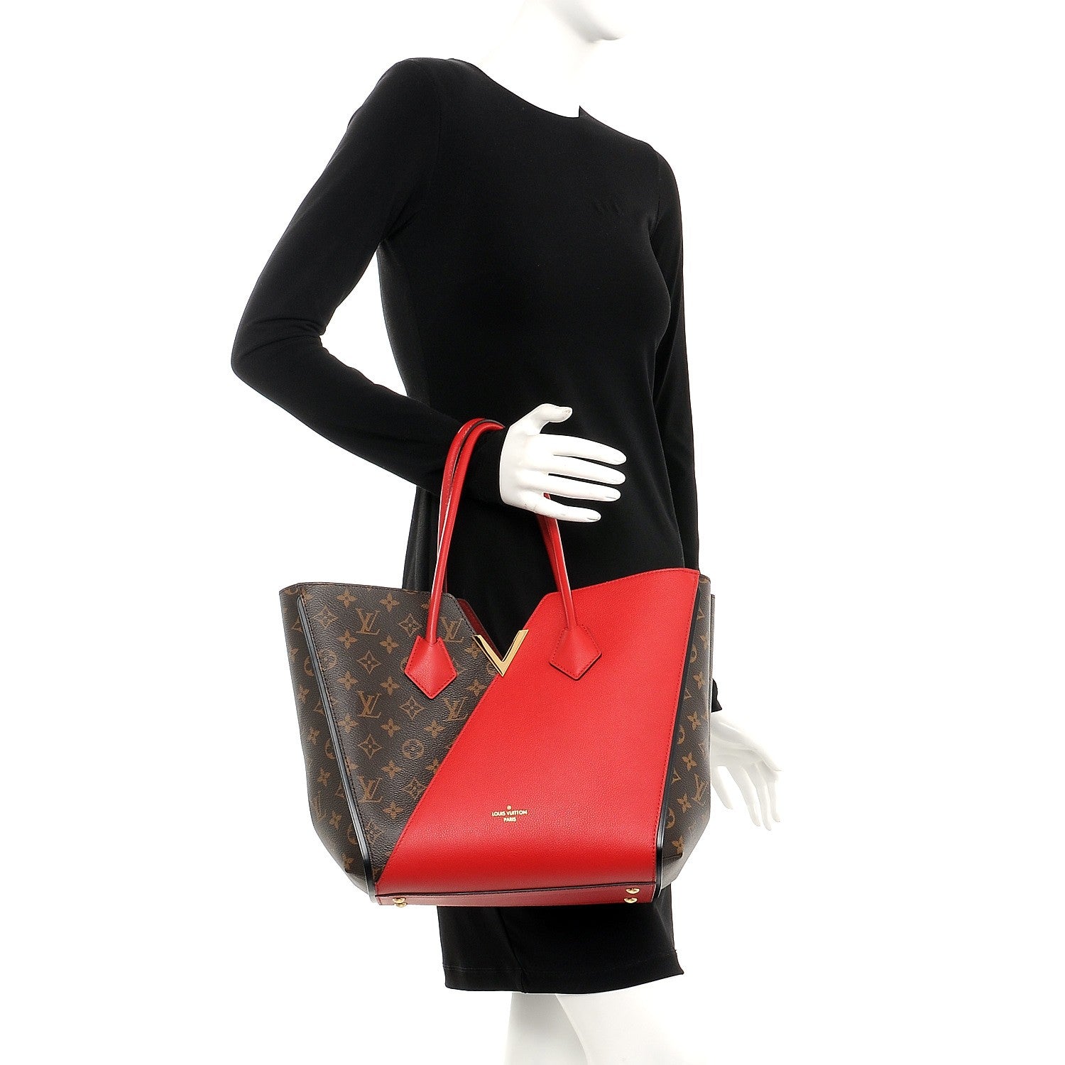 Louis Vuitton Calfskin Monogram Kimono Tote Cherry 2 of 7