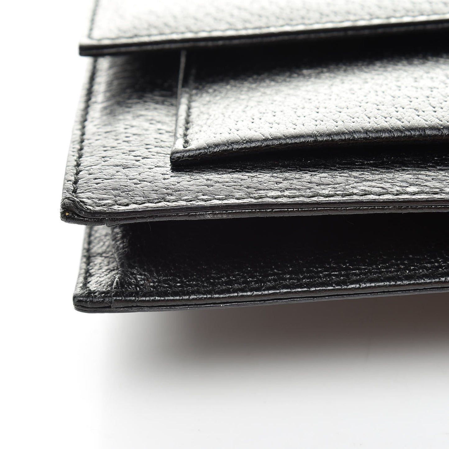 Pebbled Calfskin Top Handle Bag Black